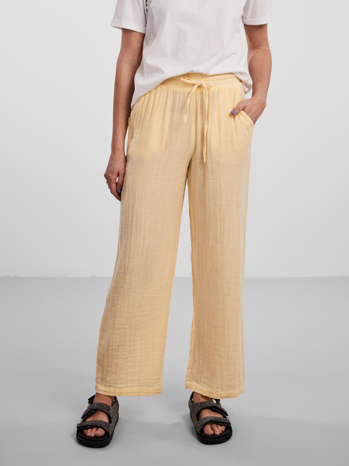 PCKIARA Pants - Mellow Yellow